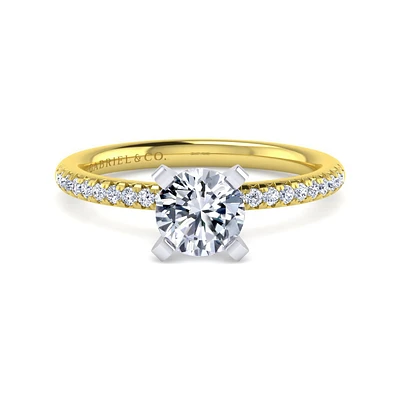 Gabriel & Co 6.5 Engagement Ring 14K Gold Classic ER16055R4M44JJ