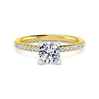 Gabriel & Co 6.5 Engagement Ring 14K Gold Classic ER16055R4M44JJ
