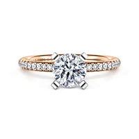 Gabriel & Co 6.5 Engagement Ring 14K Two-Tone Gold Classic ER16055R4T44JJ