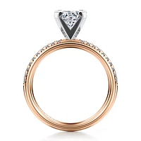 Gabriel & Co 6.5 Engagement Ring 14K Two-Tone Gold Classic ER16055R4T44JJ