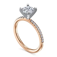 Gabriel & Co 6.5 Engagement Ring 14K Two-Tone Gold Classic ER16055R4T44JJ