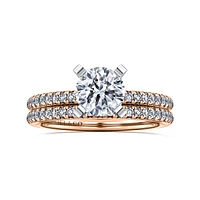Gabriel & Co 6.5 Engagement Ring 14K Two-Tone Gold Classic ER16055R4T44JJ