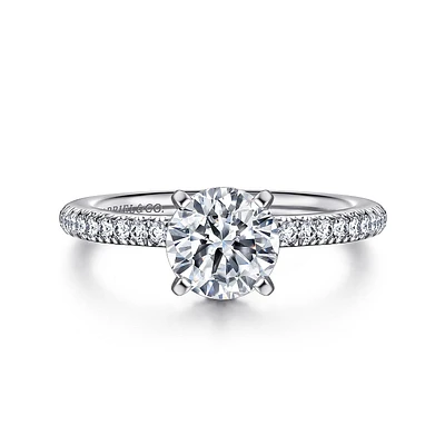 Gabriel & Co 6.5 Engagement Ring 14K White Gold Classic ER16055R4W44JJ
