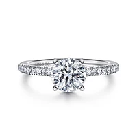 Gabriel & Co 6.5 Engagement Ring 14K White Gold Classic ER16055R4W44JJ