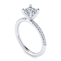 Gabriel & Co 6.5 Engagement Ring 14K White Gold Classic ER16055R4W44JJ