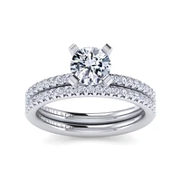 Gabriel & Co 6.5 Engagement Ring 14K White Gold Classic ER16055R4W44JJ