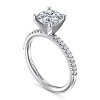 Gabriel & Co 7.4 Engagement Ring 14K White Gold Classic ER16055R6W44JJ