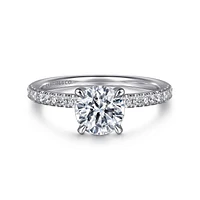 Gabriel & Co 6.5 Engagement Ring 14K White Gold Classic ER16058R4W44JJ