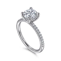 Gabriel & Co 6.5 Engagement Ring 14K White Gold Classic ER16058R4W44JJ