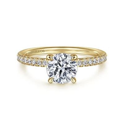 Gabriel & Co 6.5 Engagement Ring 14K Yellow Gold Classic ER16058R4Y44JJ