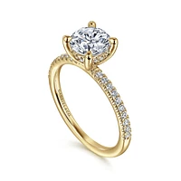 Gabriel & Co 6.5 Engagement Ring 14K Yellow Gold Classic ER16058R4Y44JJ