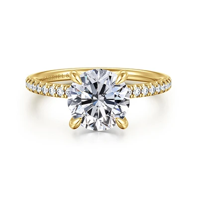 Gabriel & Co 8 Engagement Ring 14K Yellow Gold Classic ER16058R8Y44JJ