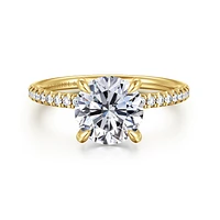 Gabriel & Co 8 Engagement Ring 14K Yellow Gold Classic ER16058R8Y44JJ