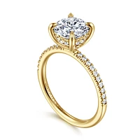 Gabriel & Co 8 Engagement Ring 14K Yellow Gold Classic ER16058R8Y44JJ