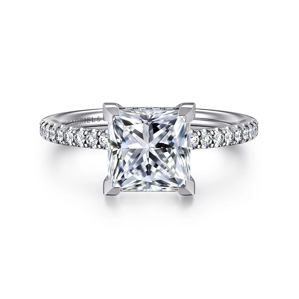 Gabriel & Co 7 Engagement Ring 14K White Gold Classic ER16058S8W44JJ