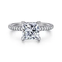 Gabriel & Co 7 Engagement Ring 14K White Gold Classic ER16058S8W44JJ