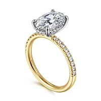 Gabriel & Co 11X7.2 Engagement Ring 14K Gold Classic ER16059O10M44JJ
