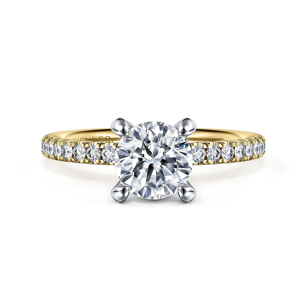Gabriel & Co 6.5 Engagement Ring 14K Gold Classic ER16059R4M44JJ
