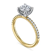 Gabriel & Co 6.5 Engagement Ring 14K Gold Classic ER16059R4M44JJ