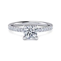 Gabriel & Co 6.5 Engagement Ring 14K White Gold Classic ER16059R4W44JJ