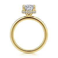 Gabriel & Co 7X7 Engagement Ring 14K Yellow Gold Classic ER16061C8Y44JJ