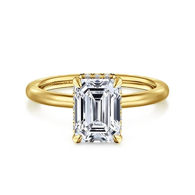 Gabriel & Co 8.5x6 Engagement Ring 14K Yellow Gold Classic ER16061E8Y44JJ