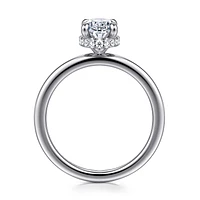 Gabriel & Co 9X6 Engagement Ring 14K White Gold Classic ER16061O6W44JJ