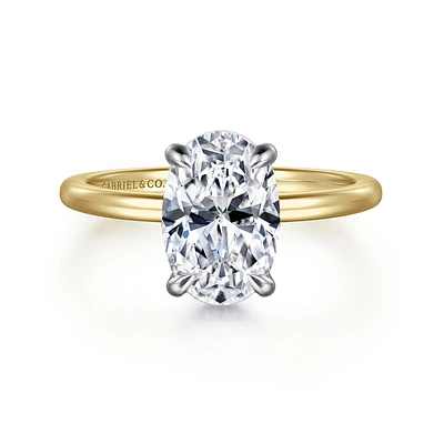 Gabriel & Co 10.5X7.0 Engagement Ring 14K Gold Classic ER16061O8M44JJ