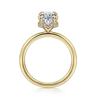 Gabriel & Co 10.5x7 Engagement Ring 14K Yellow Gold Classic ER16061O8Y44JJ
