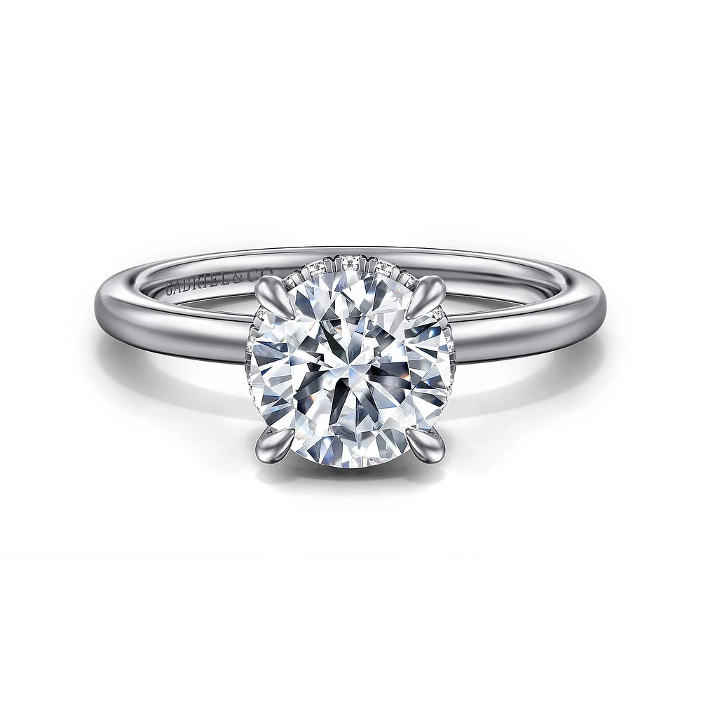 Gabriel & Co 7.4 Engagement Ring 14K White Gold Classic ER16061R6W44JJ