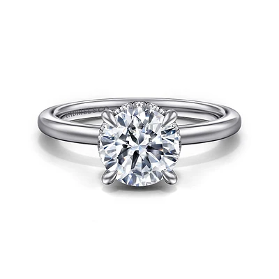 Gabriel & Co 7.4 Engagement Ring 14K White Gold Classic ER16061R6W44JJ