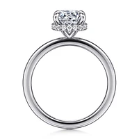 Gabriel & Co 7.4 Engagement Ring 14K White Gold Classic ER16061R6W44JJ