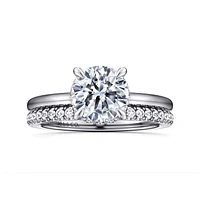 Gabriel & Co 7.4 Engagement Ring 14K White Gold Classic ER16061R6W44JJ