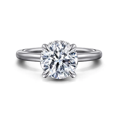 Gabriel & Co 8 Engagement Ring 14K White Gold Classic ER16061R8W44JJ