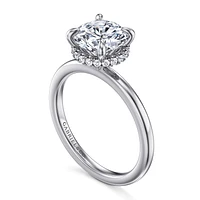 Gabriel & Co 8 Engagement Ring 14K White Gold Classic ER16061R8W44JJ