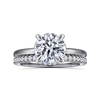 Gabriel & Co 8 Engagement Ring 14K White Gold Classic ER16061R8W44JJ