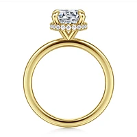 Gabriel & Co 8 Engagement Ring 14K Yellow Gold Classic ER16061R8Y44JJ