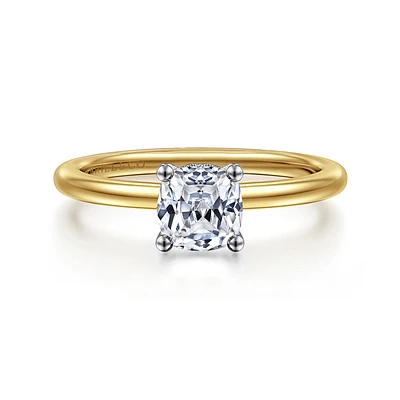 Gabriel & Co 5.5x5.5 Engagement Ring 14K Gold Classic ER16117C4M44JJ
