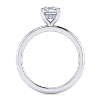 Gabriel & Co 5.5x5.5 Engagement Ring 14K White Gold Classic ER16117C4W44JJ