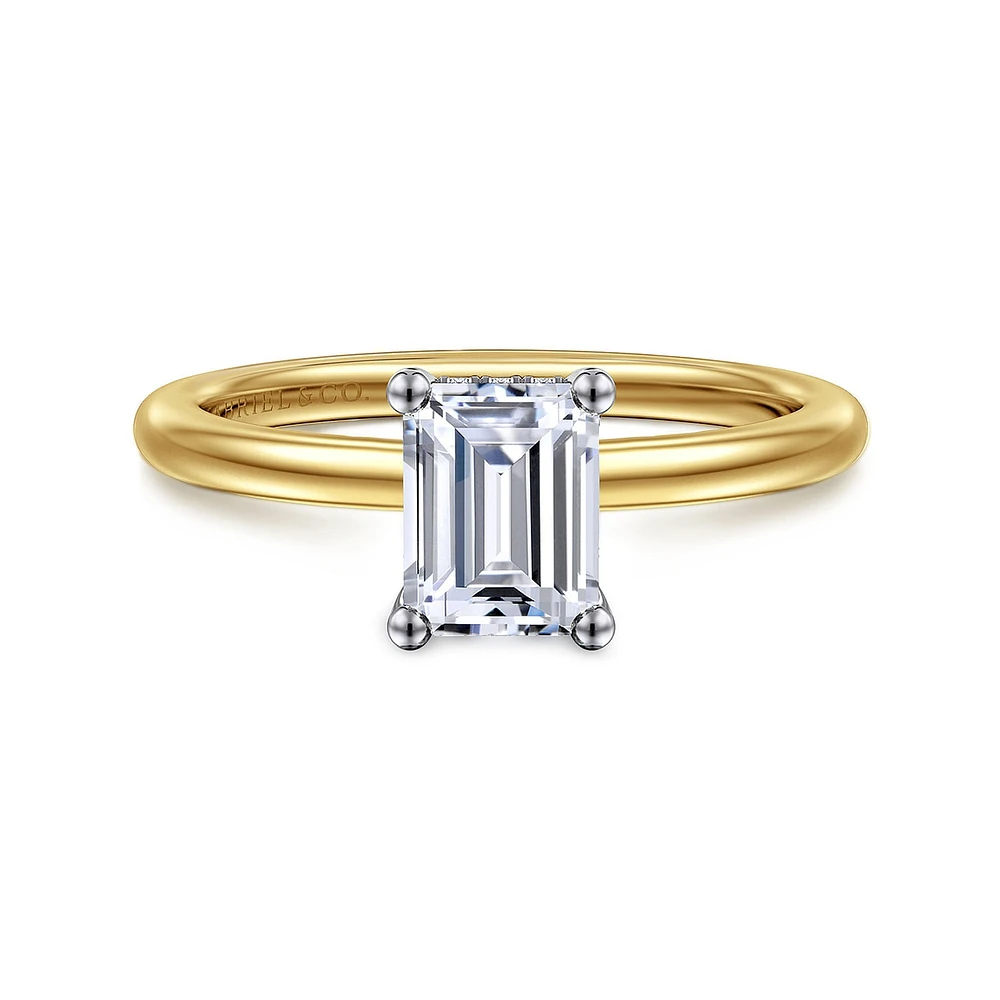 Gabriel & Co 6.5X5.5 Engagement Ring 14K Gold Classic ER16117E4M44JJ