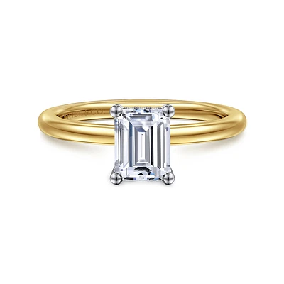 Gabriel & Co 6.5X5.5 Engagement Ring 14K Gold Classic ER16117E4M44JJ