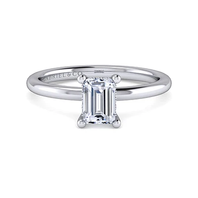 Gabriel & Co 6.5X5.5 Engagement Ring 14K White Gold Classic ER16117E4W44JJ