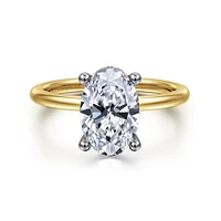 Gabriel & Co 10.5X7 Engagement Ring 14K Gold Classic ER16117O8M44JJ