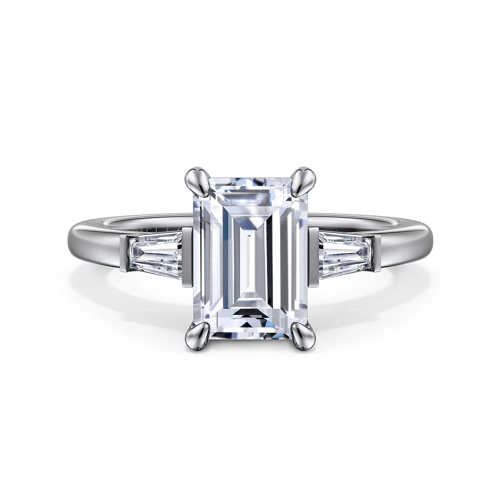 Gabriel & Co 8.5X6.0 Engagement Ring 14K White Gold Classic ER16121E8W43JJ