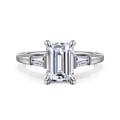Gabriel & Co 8.5X6.0 Engagement Ring 14K White Gold Classic ER16121E8W43JJ