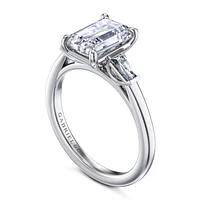 Gabriel & Co 8.5X6.0 Engagement Ring 14K White Gold Classic ER16121E8W43JJ