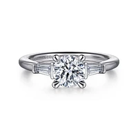 Gabriel & Co 6.5 Engagement Ring Platinum Classic ER16121R4PT3JJ