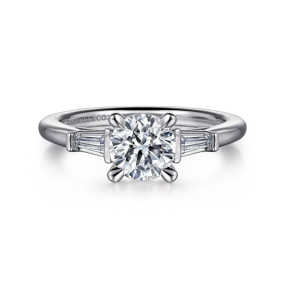 Gabriel & Co 6.5 Engagement Ring 14K White Gold Classic ER16121R4W43JJ