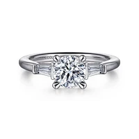 Gabriel & Co 6.5 Engagement Ring 14K White Gold Classic ER16121R4W43JJ