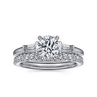 Gabriel & Co 6.5 Engagement Ring 14K White Gold Classic ER16121R4W43JJ